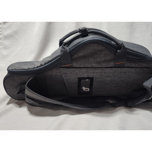 alto saxophone case gig bag 2-1 carrying bag with flute pocket - Picture 2 of 12